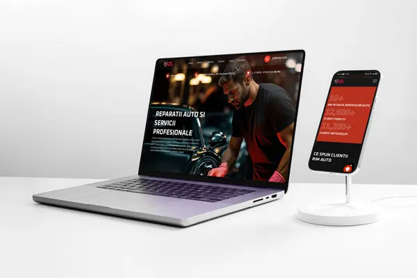 Website Rim Auto Service Bucuresti realizat de Adrian Ichim
